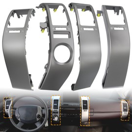 LoloWheat 4PCS Center Inner A/C Dash Air Vent Cover Trim Compatible with Toyota Prius 1.5L 2004 2005 2006 2007 2008 2009 Replace 55670-47060 55680-47020 55475-47020 55474-47020