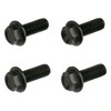 DIRTFREAK F7652 Aluminum Flange Bolts M6x16mm 4pcs Black Dirt Freak