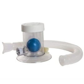 Breath Measurement Device - Compact and Hygienic Lung Exerciser - Manual Graded Setting to Monitor Progress