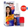 Licefreee Lice Spray for Kids Hair, Includes Professional Metal Nit