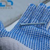 D2D | 2 Pairs - White Knitted Gloves with Blue