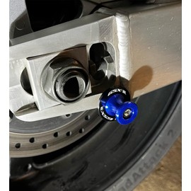 Pack of 2 Motorcycle Swing Arm Spools For Suzuki GSXR 1000 GSXR600 GSXR750 GSX-R 125 150 GSXR 600 750 GSX-R750 GSX-R1000 GSX-8R GSX1300R, M8 Swingarm Slider Stand Paddock (Blue)