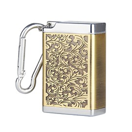 Kytpyi Pocket Ashtray for Travel, Odour-Proof, Mobile Ashtray, Mini Metal Ashtray with Keyring, Ultra Sealed Insulated Lightweight Outdoor Ashtray