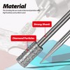 1/8" Shank Diamond Grinding Burr Bits (50 Pcs) for Dremel
