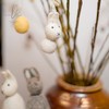 Gry & SIF Rabbit Family Made of Felt, Standing, Handmade,