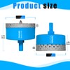 ZNXIMER Diamond Hole Saw Drill Bits - 2pcs 2-11/16" Diamond