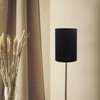 STOBAZA Tall Drum Lamp Shades, Linen Cylinder Lamp Shade, E27