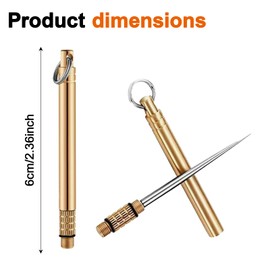 2 Pcs Titanium Alloy Toothpicks, Portable Toothpicks, Titanium Toothpicks Toothpick with Key Ring, Fruit Stick Stainless Steel Toothpicks for Outdoor Picnic and Camping for Outdoor Picnic and Home
