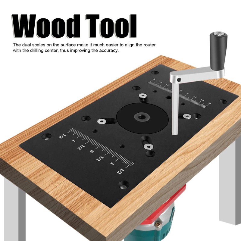 Woodworking Benches Router Plate, Aluminium Router Table Insert Plate Fine