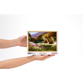 [Made in Japan] Beverly 300-033 300 Piece Jigsaw Puzzle Puppy and Hometown (10.2 x 15.0 inches (26 x 38 cm)