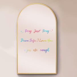 GOMAKERER 3 Pcs Mirror Stickers, You're Like Really Pretty Mirror Decal Positive Affirmation Decal for Bathroom Bedroom Living Room Car Window Rearview Mirror for Women