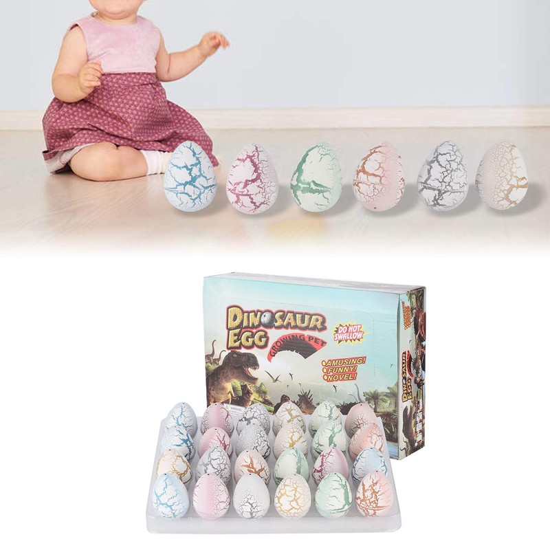 Pack of 24 Dinosaur Eggs Toy, Easter Dinosaur Eggs Hatching