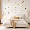 ZEYIYER 52Ft/12m Gold Star Garland, Moon Stars Bunting Decoration