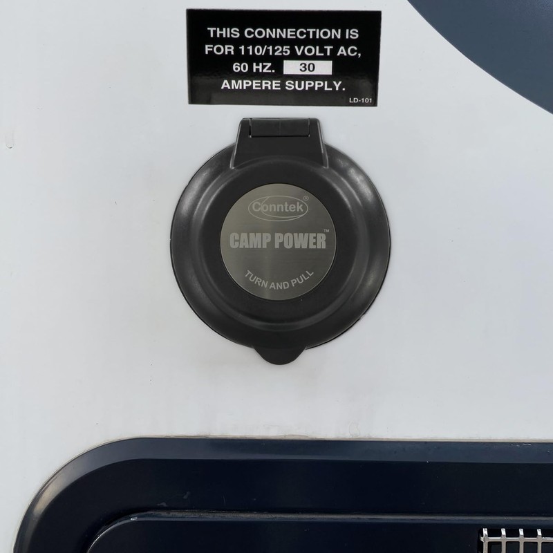 Conntek 30 Amp 125 Volt RV Marine Power Inlet -