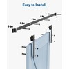 TITECK Sliding Barn Door Hardware Kit - 5 FT Heavy