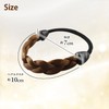 Herbeluemily Hair Rubber Black Hair Pony Set of 2 Simple