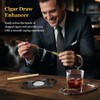 SEMKONT Cigar Humidor,Leather Travel Cigar Humidor,Include 4 Cigar Tubes with