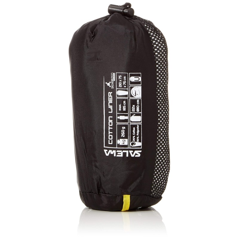 Salewa Unisex Cotton-feel Liner Silverized Schlafsack, OFFWHITE, UNI EU