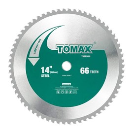 TOMAX Tooth Industrial Level Steel and Ferrous Metal Saw Blade with 5/8 Inch DMK Arbor (14" 66T)