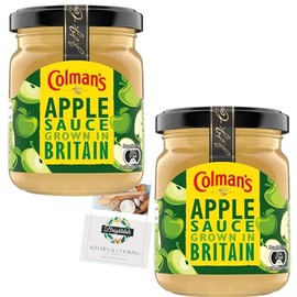 Apple Sauce Bundle with Colmans Bramley Apple Sauce 155g 2 Pack + + Brightdale Kitchen Booklet