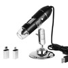 USB Digital Microscope 40X-1000X, 8 LED Endoscope Camera with Carrying