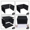 K.T.Z Shoe Boxes,Clear Plastic Shoe Box Magnetic Side Open Stackable