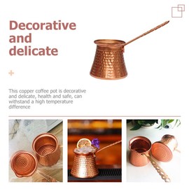 IMIKEYA Turkish Coffee Pot Greek Arabic Coffee Maker 320ml Mini Milk Warmer Butter Warming Pan Mini Butter Melting Pot Chocolate Heater Cezve Jezve Ibrik Brikis Gravy Jug for Stove Top