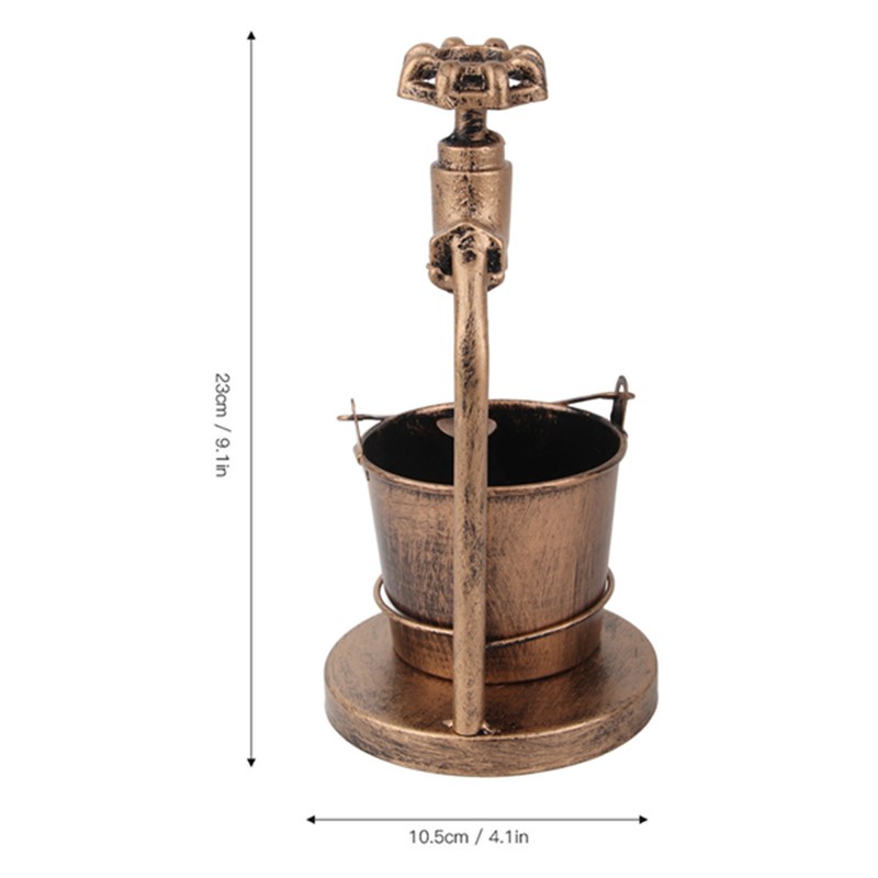 Iron Ashtray Vintage Hand‑Made Craft Faucet‑Shaped Ash Tray Bar Props