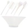 Baluue 6pcs Hair Dye Brush Oiling Comb Tools for Home