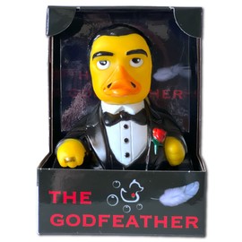 CelebriDucks The Godfeather Floating Rubber Ducks - Collectible Bath Toy Gift for Kids & Adults of All Ages