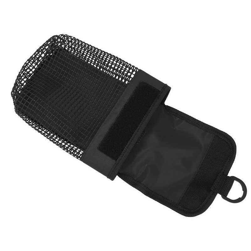 Outdoor Portable Lightweight Diving Mesh Gear Bag Package with Buckle(black)