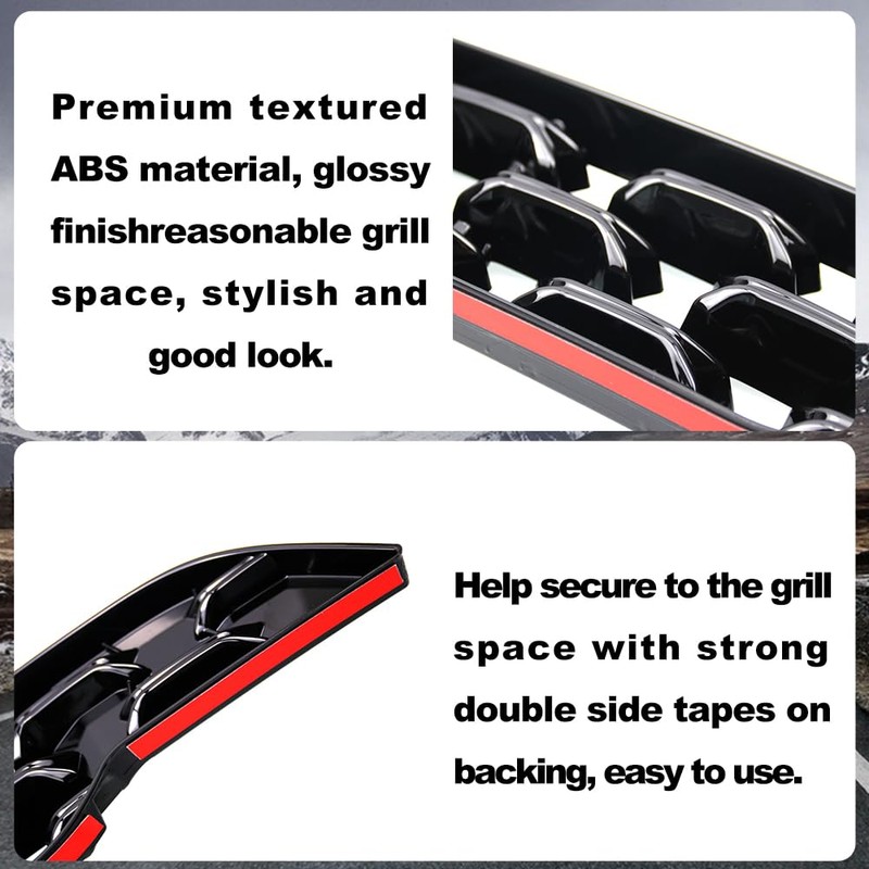 Sporacingrts Front Grill Mesh Inserts - Premium Exterior Accessories Compatible