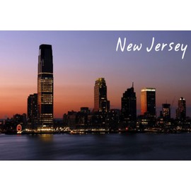 New Jersey USA United States Fridge Refrigerator Magnets (1 Piece, Style: New Jersey #H4)