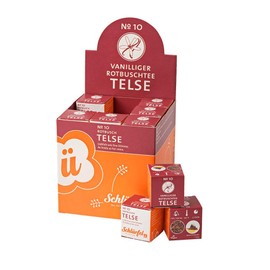 Schlürf "Telse" No. 10 Red Bush Tea with Vanilla, Display with 27 Pyramid Tea Bags Individually Packed in Cubes, 67.5 g (27 x 2.5 g)