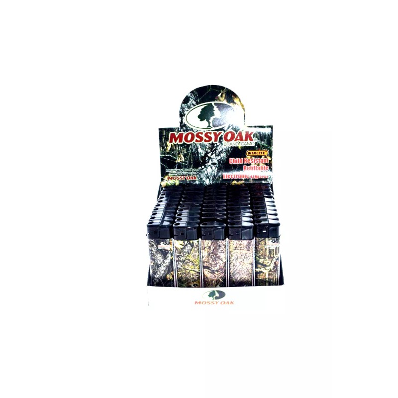 MOSSY OAK BRAND CAMO REFILLABLE LIGHTER - 10 count
