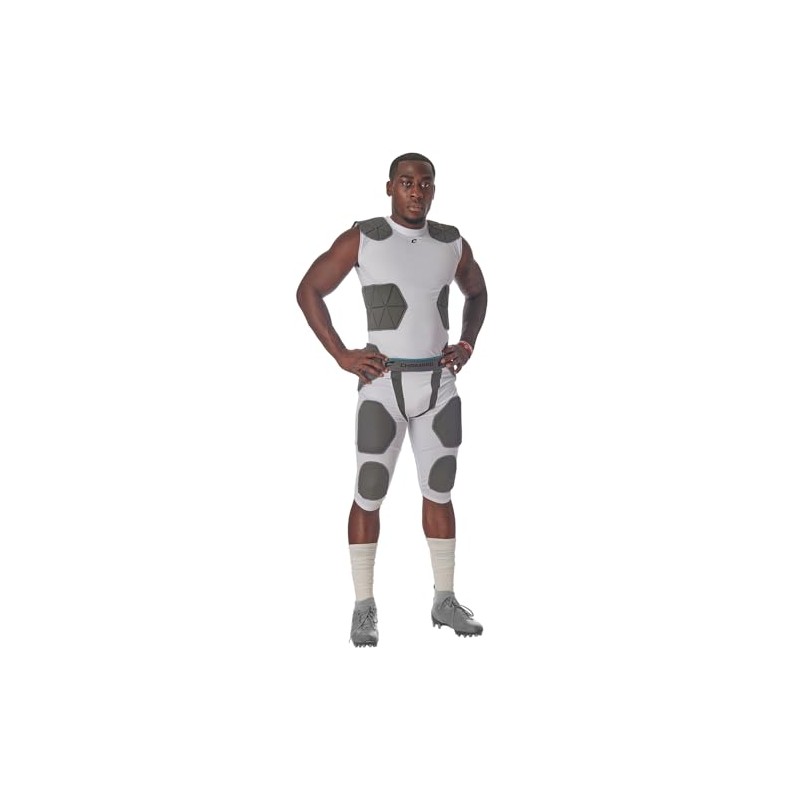 Champro Men's Standard Tri-Flex Compression Shirt with Integrated Pads Cushion