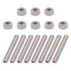 ApplianPar 8 Pcs Stainless Exhaust Manifold Stud Nuts kit for