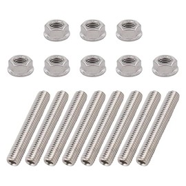 ApplianPar 8 Pcs Stainless Exhaust Manifold Stud Nuts kit for Ford 4.6 & 5.4 L V8 2 Manifolds