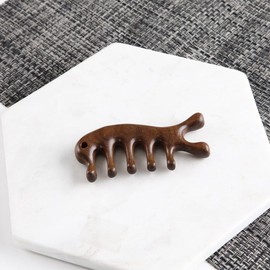 Scalp Gua Sha Head Acupressure Massage Trapezius Wood Lifting - Gua Sha-Wood / 두피 괄사 머리 지압 마사지 승모근 우드 리프팅 - 괄사-우드