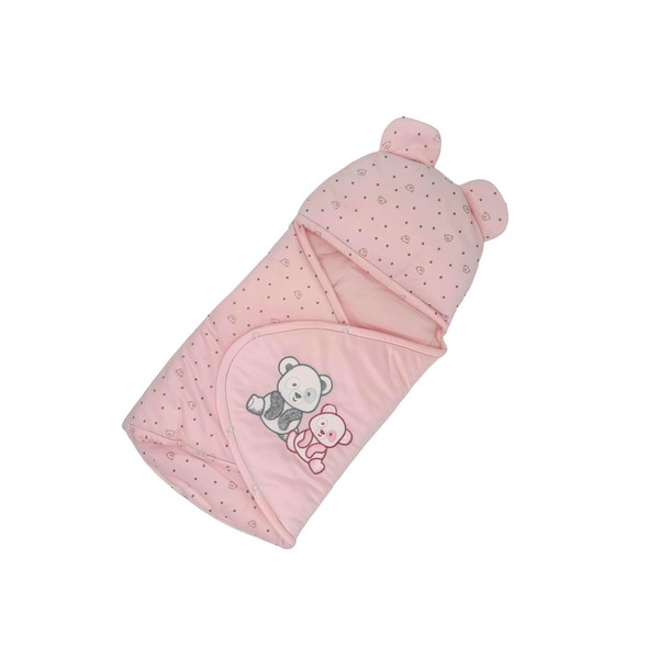 Kaftan Teddy Bear Swaddle Wrap Blanket (Blue)