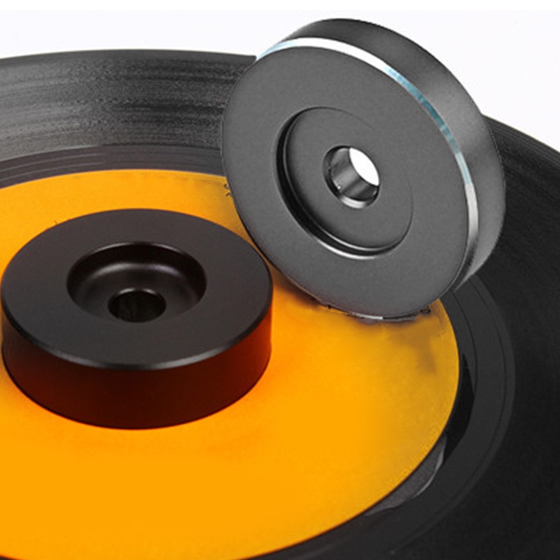 Record Adapter Aluminum Record Player Turntable Adapter RPM Gramophone Accessory