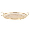 Stainless Steel Fruit Basket Double Handles Metal Mesh Drain Round