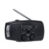 Jectse Emergency Solar Hand Crank Radio with Bright LED Flashlight