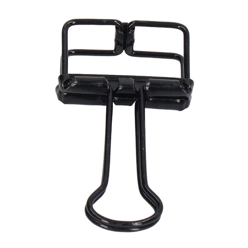 80Pcs Hollow Binder Clips 0.7in Sturdy Metal Hollow Out Strong
