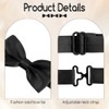 Bluckincle Black Bow Tie,Black Bow Ties for Men,Halloween Bowtie,Clip on