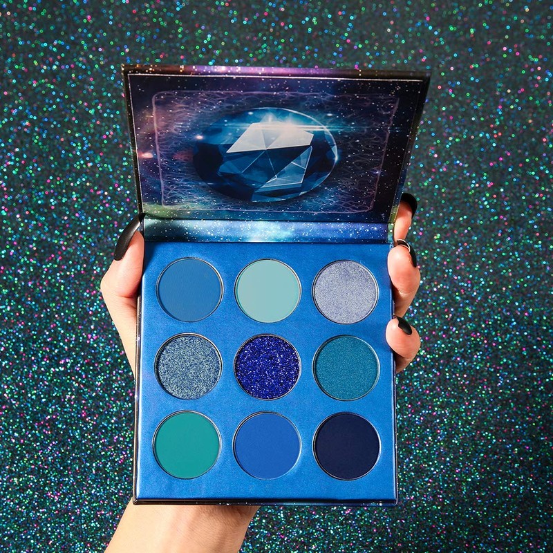Docolor Eyeshadow Palette Blue Gemstone Make Up Palette Vegan Formula