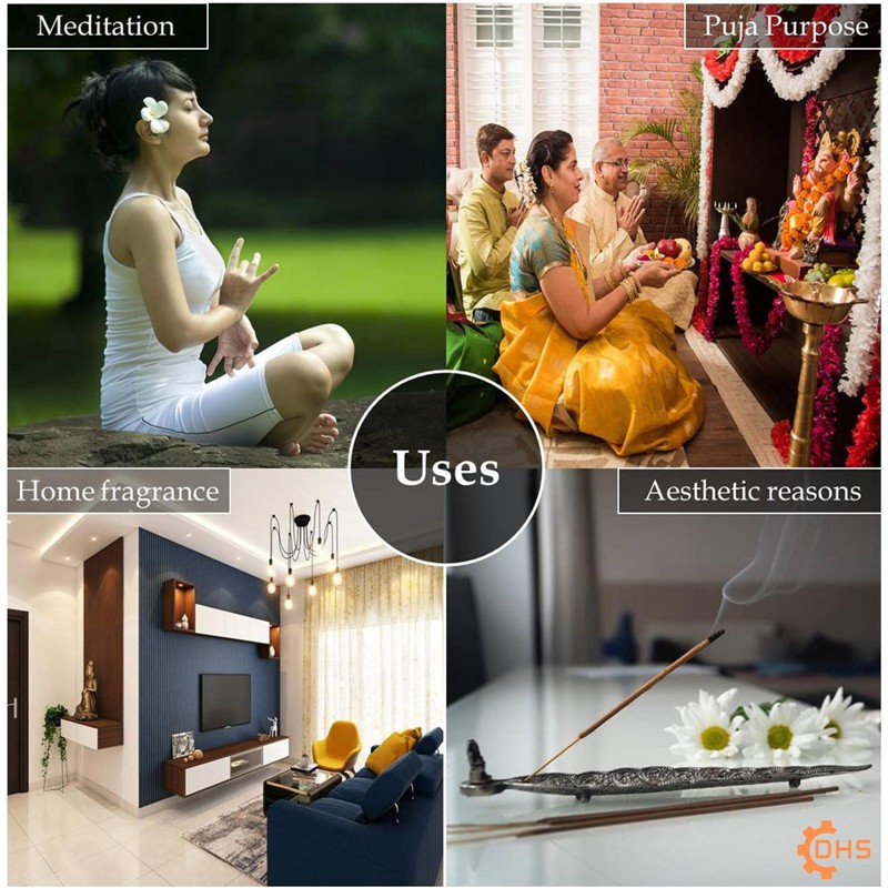 HEM Precious MOGRA Incense Sticks with DHS stick holder for