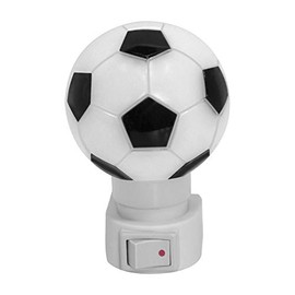 Lloyd's LP-86 Luz de Noche, Figura de Soccer, color Blanco/Negro, Pequeño