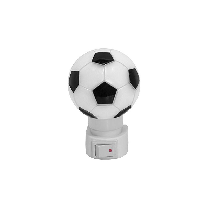 Lloyd's LP-86 Luz de Noche, Figura de Soccer, color Blanco/Negro,