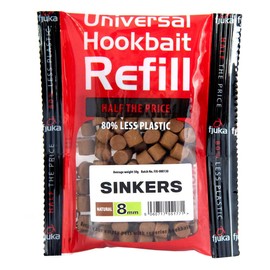 Fjuka Sinkers 8mm | Natural | Hookbait Refill | Tough, Hookable Bait | Float & Feeder